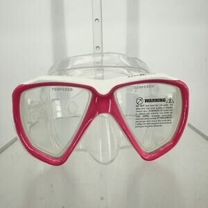 Aqua Lung Sport WIN Dive Mask – Pink – Tempered Glass – Adult Scuba Snorkel Mask